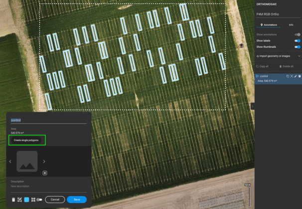How to use annotations for trial plot operations - PIX4Dfields